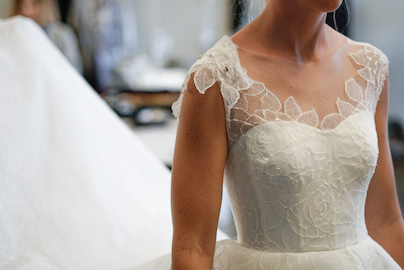 wedding gown fitting